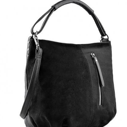 Leather Purse, Black Handbag, Leather Tote,..