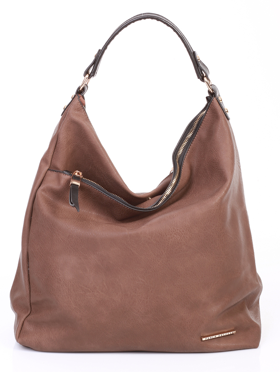 Brown Leather Handbag, Brown Tote, Leather Tote, Brown Purse, Winter Handbag, Woman Gift