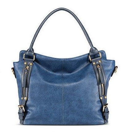 Navy Blue Handbag, Dark Blue Purse, Montana Blue Handbag, Messenger, Navy Blue Leather Tote