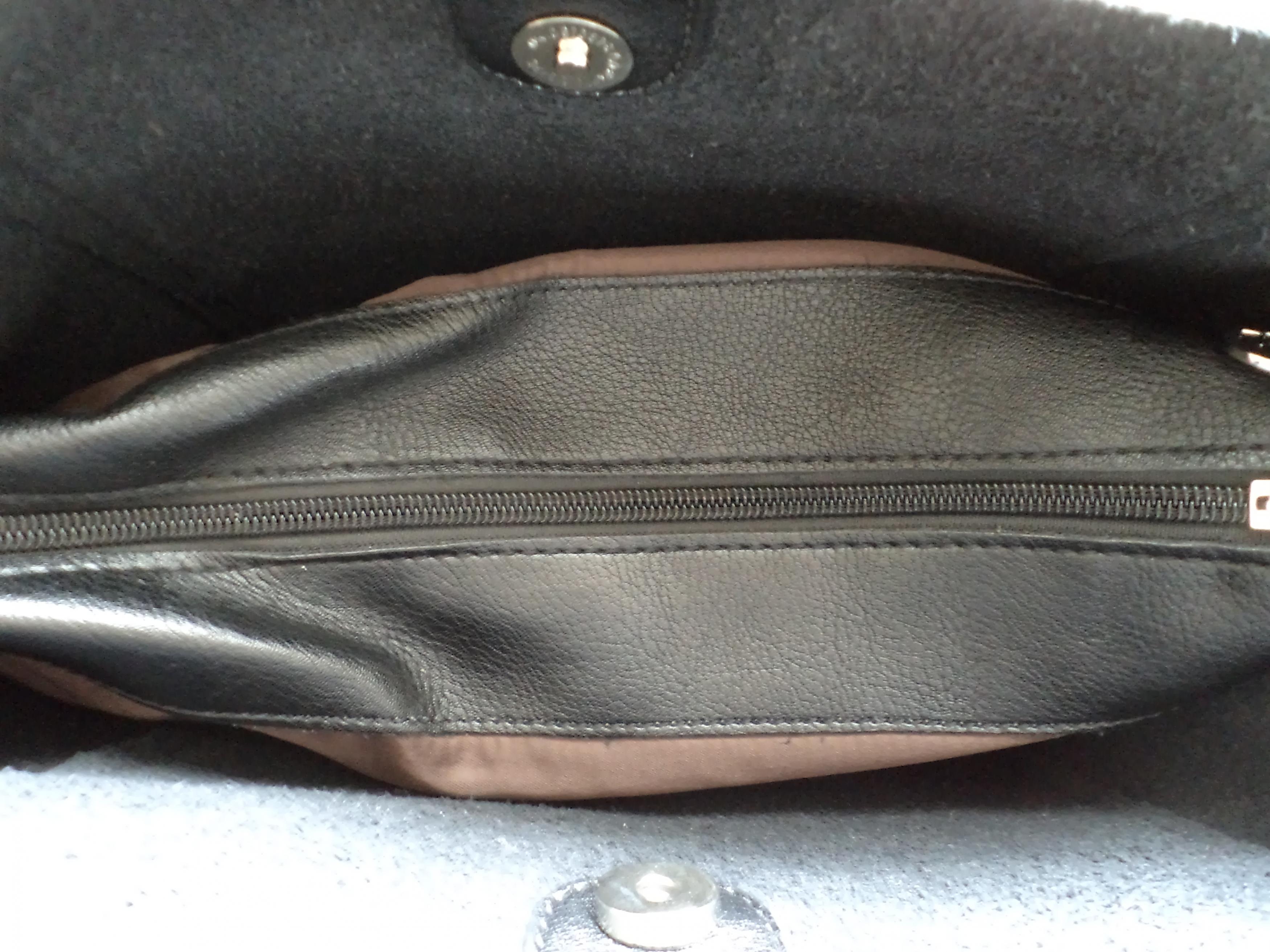 Black Leather Messenger, Tote Bag, Shoulder Bag, Black Leather Handbag ...